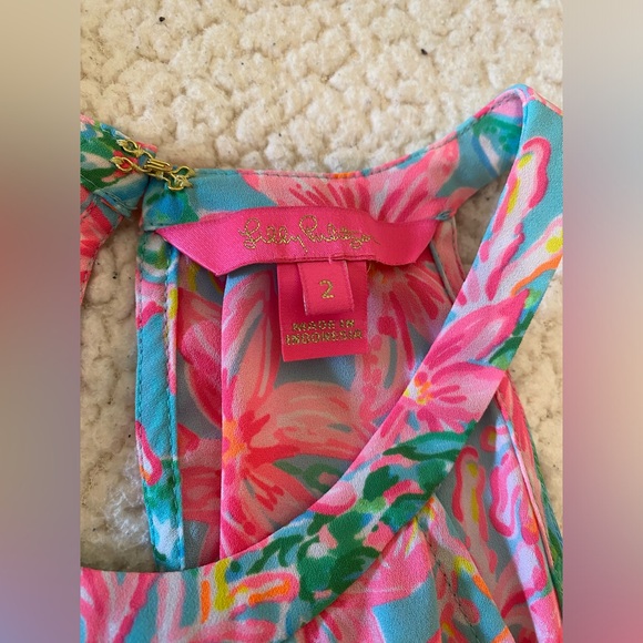 Lilly Pulitzer - Pamelyz Lileeze Dress - Surf Blue So Shellegant - Size: 2 - Picture 6 of 6